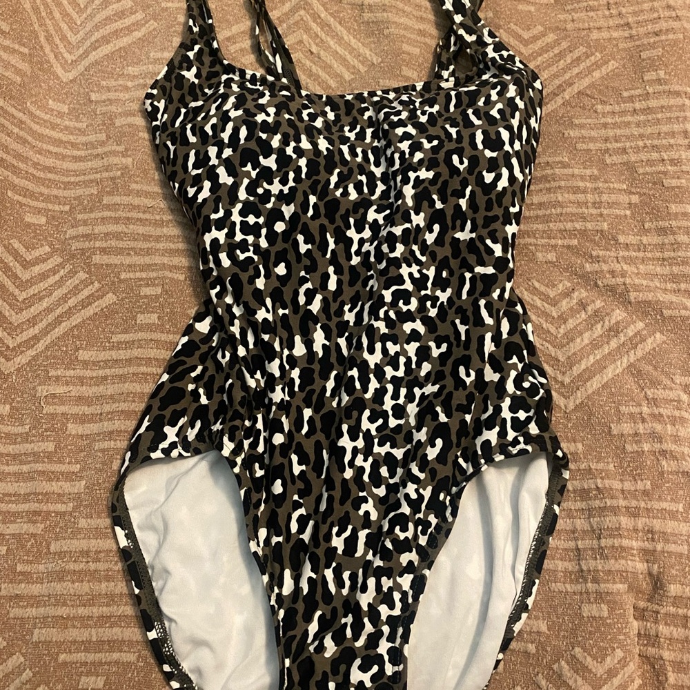 Michael Kors Leopard Print Swimsuit